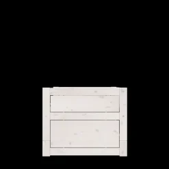 Lifetime Original Kajuitbed met Bedlade en Opbergbox met Standaard Lattenbodem Whitewash