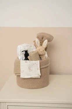 Little Dutch Gebreid Commodemandje Rond Beige