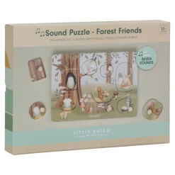 Little Dutch Geluidenpuzzel Forest Friends FSC