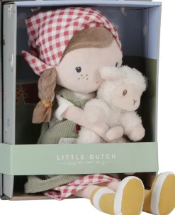 Little Dutch Knuffelpop Boerin Rosa met schaap 35cm