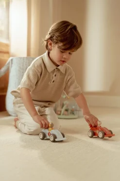 Little Dutch Pullback Racewagen met Pegdoll