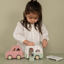 Little Dutch Speelgoedauto Met Caravan FSC