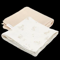 Little Dutch Swaddle Doeken set Hydrofiel 70 x 70 Baby Bunny / Beige