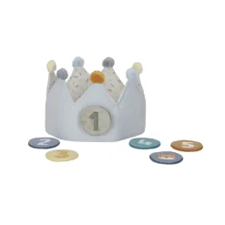 Little Dutch Verjaardagskroon Van Stof Met Cijfers Blauw