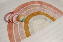 Little Dutch Vloerkleed Regenboog Pink