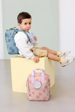 Lässig Mini Square Kinderrugzak Pattern Party Blue