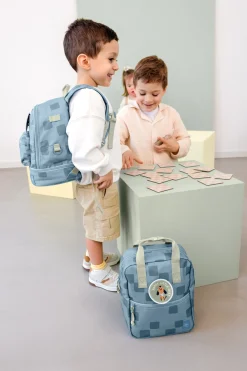 Lässig Mini Square Kinderrugzak Pattern Party Blue