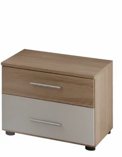 Martina Bed 160x200 + Nachtkastje Eiken Wit