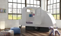 Mathy By Bols Caravanbed Poeder Blauw 90 x 190 cm