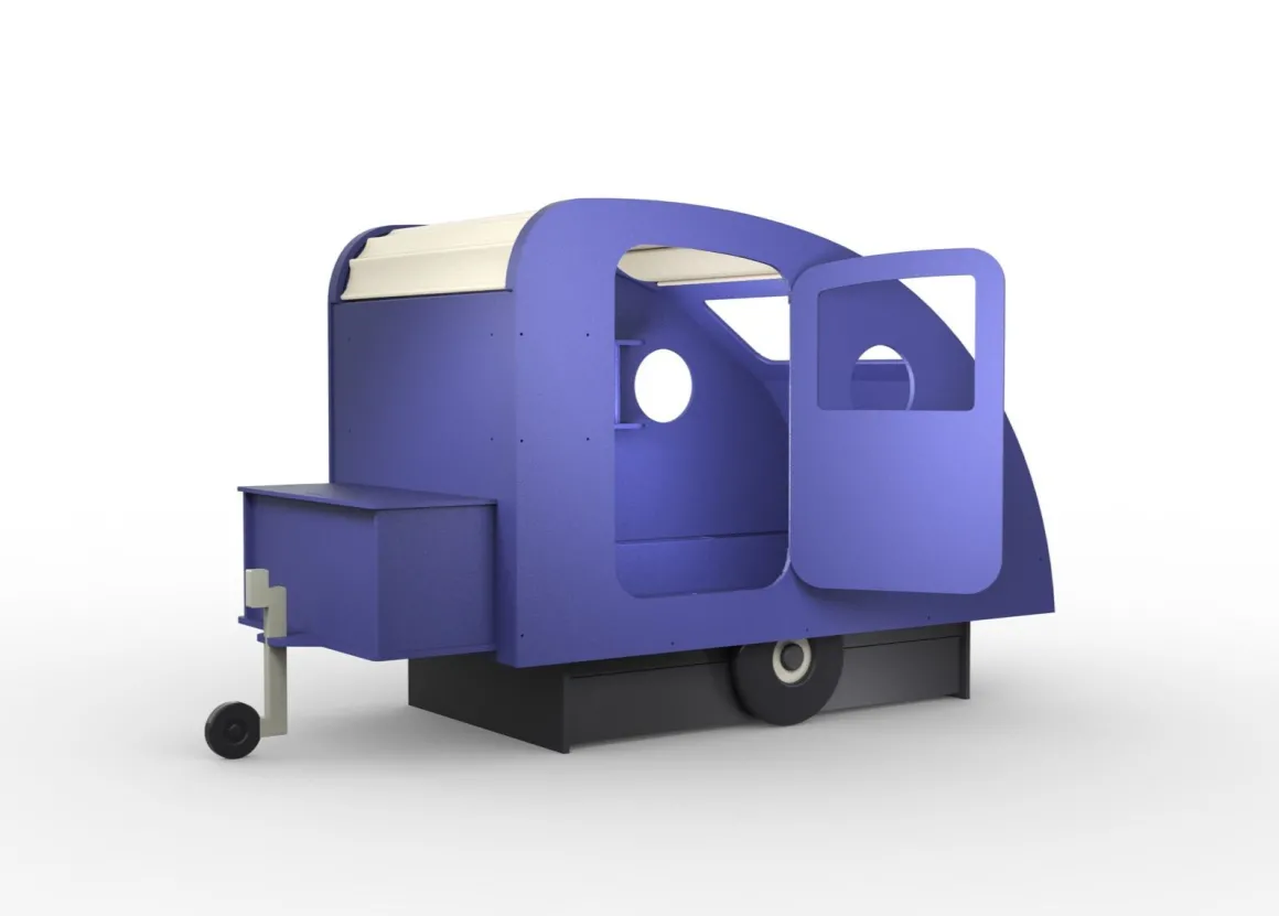 Mathy By Bols Caravanbed Marseille Blauw 90 x 190 cm