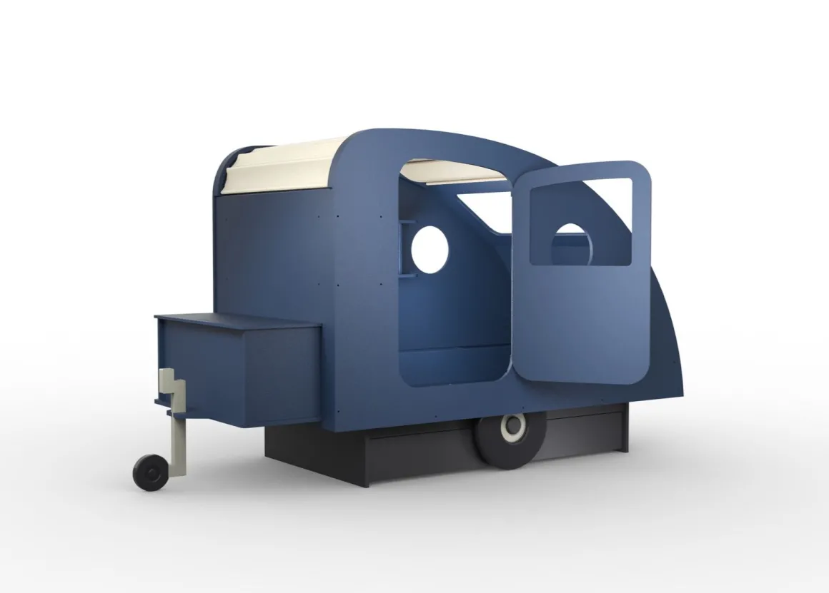 Mathy By Bols Caravanbed Atlantisch Blauw 90 x 190 cm