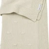 Meyco Baby Knots Ledikant Deken Soft Sand 100x150 cm