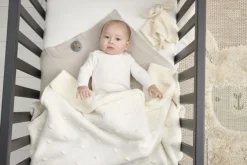 Meyco Baby Knots Teddy Ledikant Deken Offwhite 100x150 cm