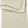 Meyco Baby Knots Teddy Ledikant Deken Soft Sand 100x150 cm