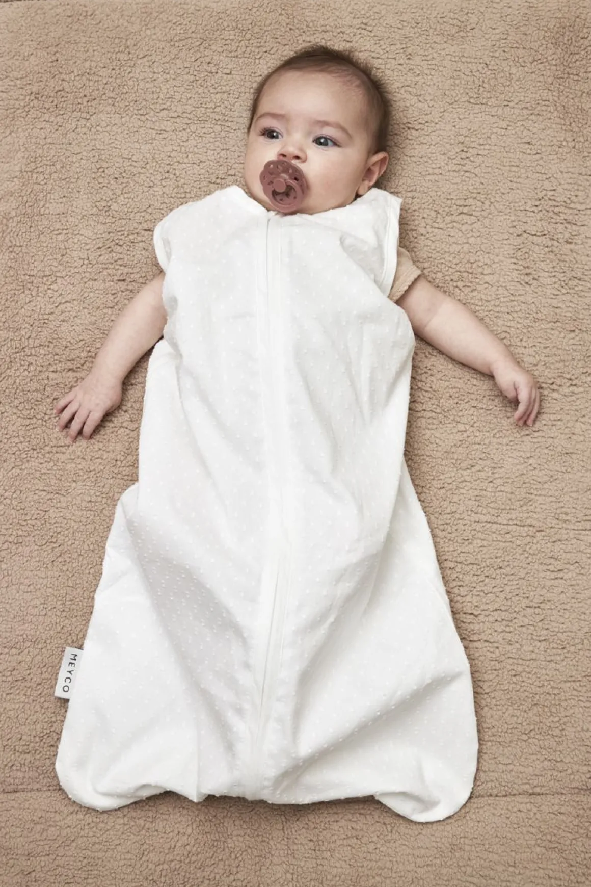 Meyco Baby Plume Baby Zomerslaapzak Offwhite - 70cm