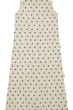 Meyco Baby Sweet Heart Zomerslaapzak Soft Sand/Black 60 cm