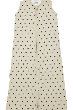 Meyco Baby Sweet Heart Zomerslaapzak Soft Sand/Black 70 cm