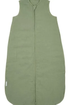 Meyco Baby Uni Baby Slaapzak Gevoerd Pre-Washed Hydrofiel Olive Green 70cm