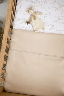 Meyco Baby Uni Ledikant Deken Geweven Sand - 100x150cm