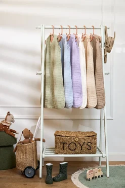 Meyco Baby Uni Zomerslaapzak Hydrofiel Soft Olive 90 cm