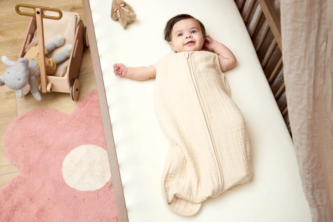 Meyco Baby Uni Zomerslaapzak Hydrofiel Soft Sand 90 cm