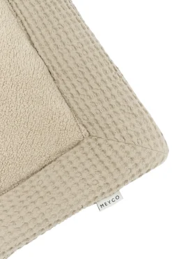 Meyco Baby Wafel Teddy Boxkleed - Sand 80x100cm