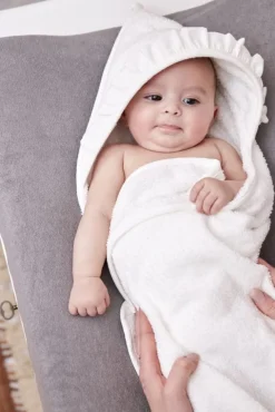 Meyco Badcape Badstof Ruffle Offwhite