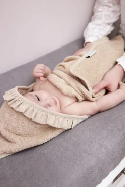 Meyco Badcape Badstof Ruffle Sand