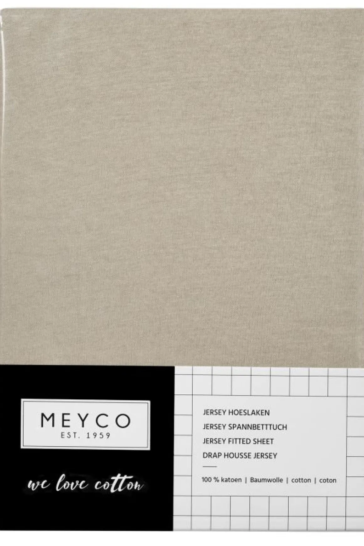 Meyco Jersey Hoeslaken 60x120 Sand