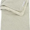 Meyco Ledikantdeken Knit Basic Fleece Sand Melange 100 x 150 cm