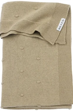 Meyco Ledikantdeken Mini Knots Sand 100 x 150 cm