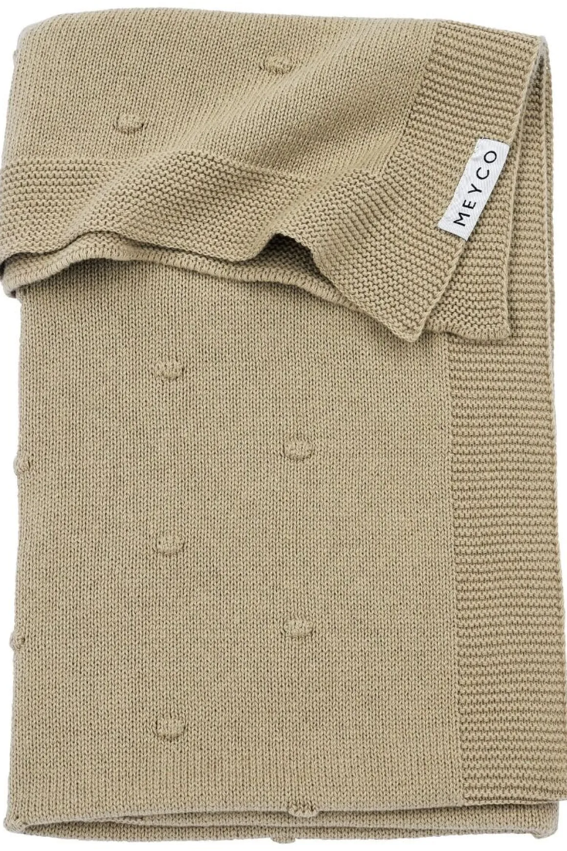 Meyco Ledikantdeken Mini Knots Sand 100 x 150 cm