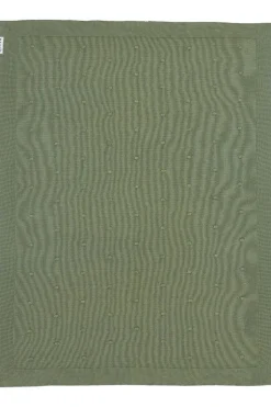 Meyco Ledikantdeken Mini Knots Forest Green 100 x 150 cm