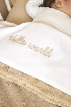 Meyco Ledikantdeken Teddy Mini Knots Sand 100x150 cm