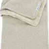 Meyco Wiegdeken Teddy Knit Basic Sand Melange 75x100cm