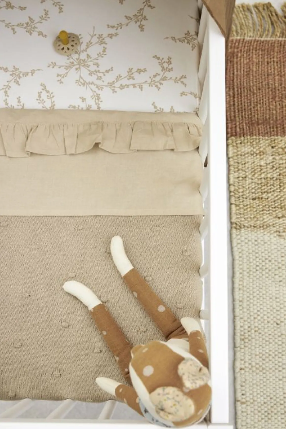 Meyco Wieglaken Ruffle Sand 75 x 100 cm