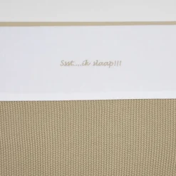 Meyco Wieglaken Ssst... Ik Slaap!! Sand 75 x 100 cm