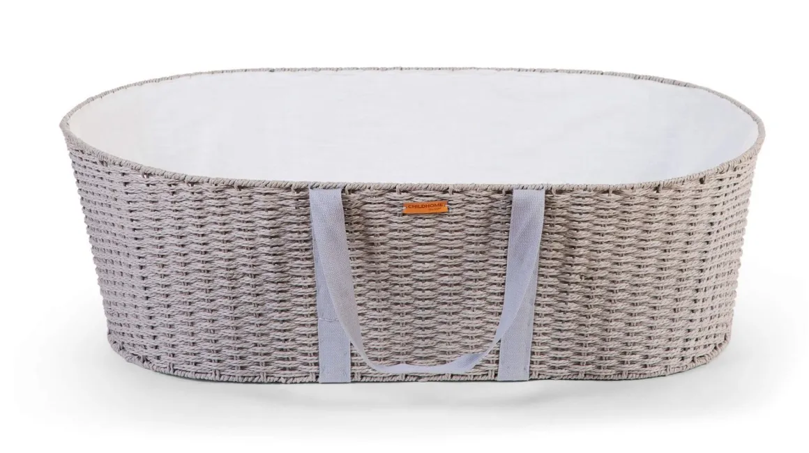 Moses Mand + Handvaten + Matras + Voering Grijs