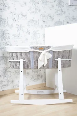 Moses Mand + Handvaten + Matras + Voering Grijs