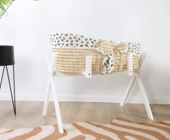 Moses Mand Naturel + Matras + Jersey Hoes Leopard