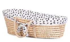 Moses Mand Naturel + Matras + Jersey Hoes Leopard