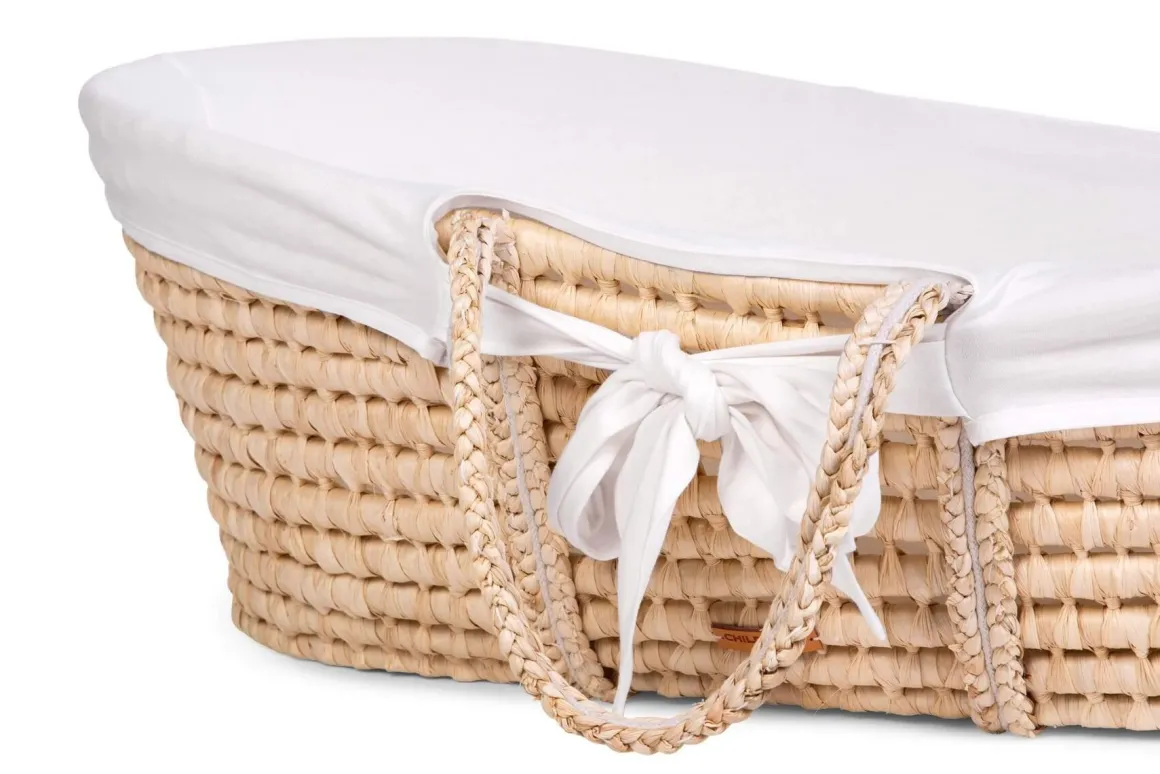 Moses Mand Naturel + Matras + Jersey Hoes Ecru