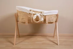 Moses Mand Naturel + Matras + Jersey Hoes Ecru