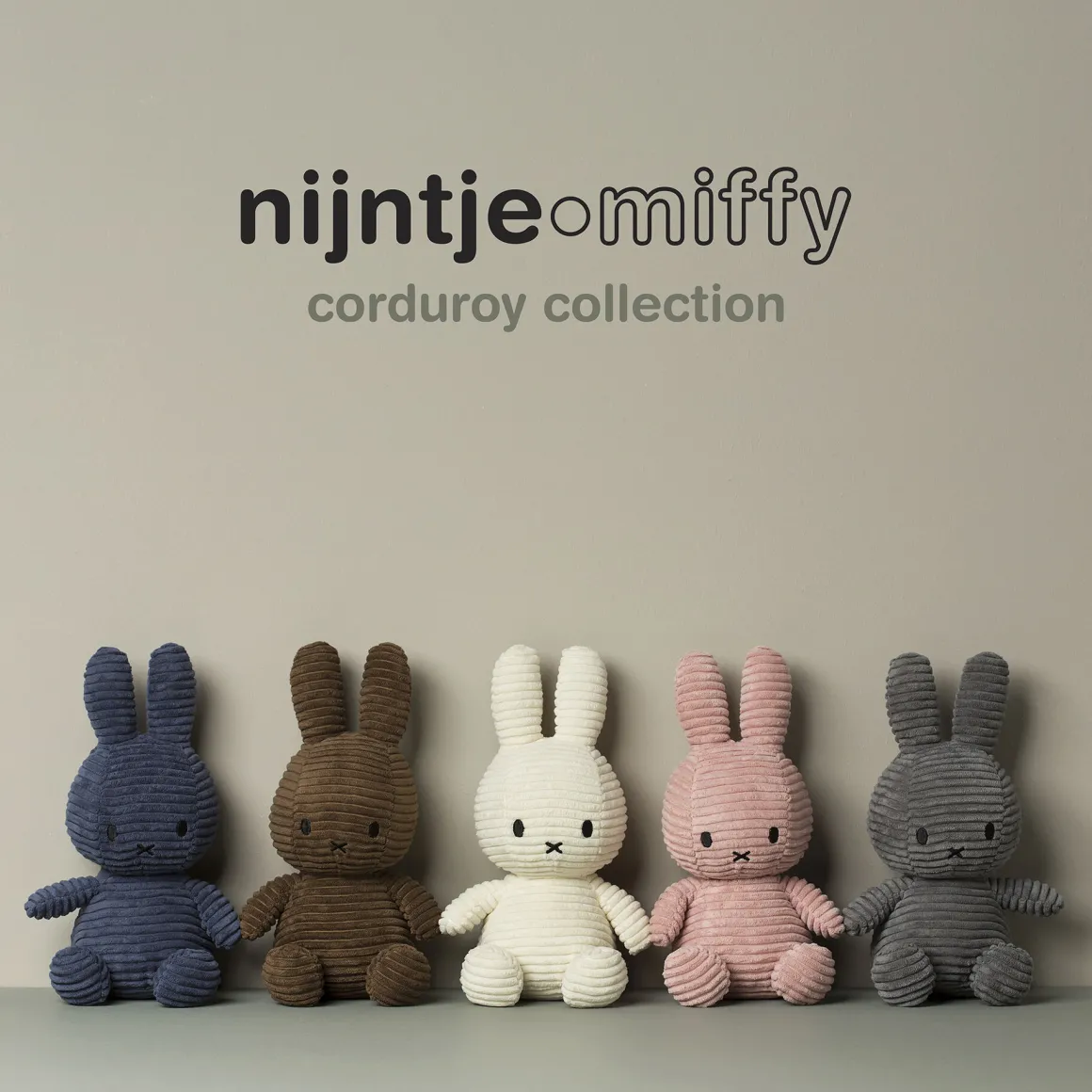 Nijntje Knuffel Corduroy Off White 23 cm