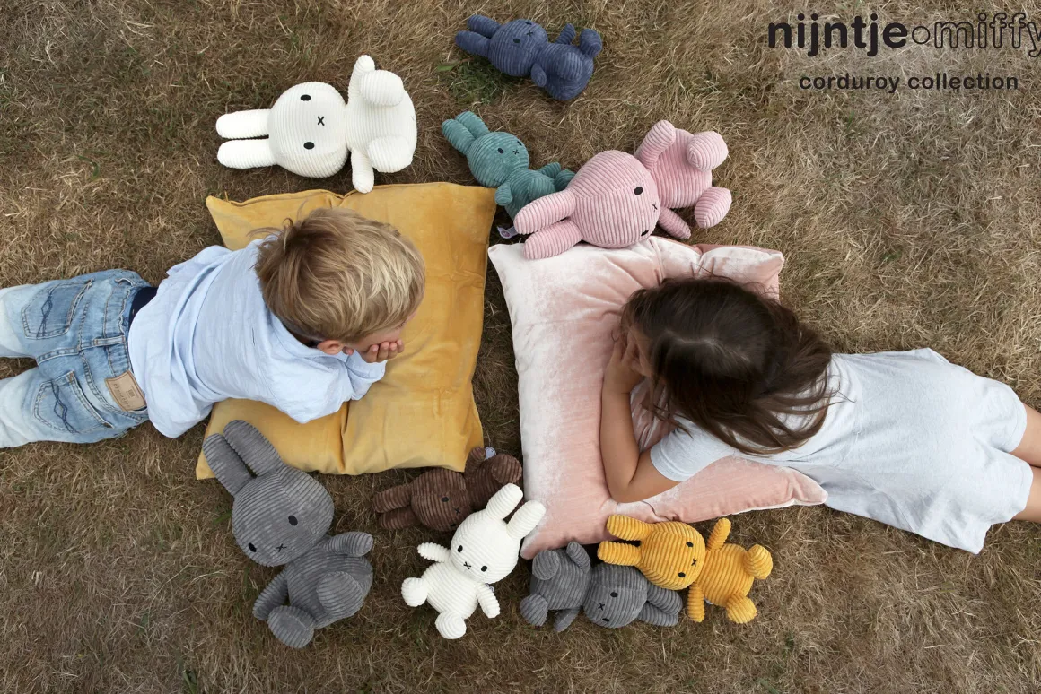 Nijntje Knuffel Corduroy Dark Grey 23 cm