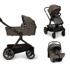 Nuna Kinderwagen 3 in 1 DEMI™ next Thunder + Autostoel PIPA™ next