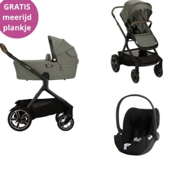 Nuna Kinderwagen 3 in 1 DEMI™ next Pine + Autostoel Cloud T I Size