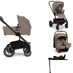 Nuna Kinderwagen 4 in 1 MIXX™ next Cedar + Autostoel PIPA™ next + Nuna 360° base