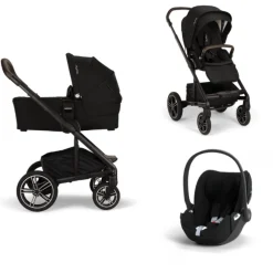 Nuna Kinderwagen 3 in 1 MIXX™ next Caviar + Autostoel Cloud T I Size