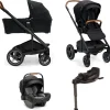 Nuna Kinderwagen 3 in 1 MIXX™ next Caviar + Autostoel PIPA™ next + Nuna Base CURV